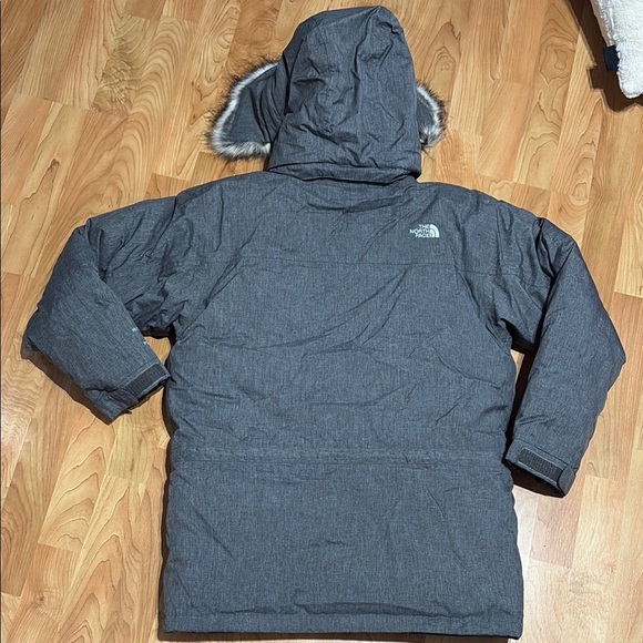 The North Face Gray Parka with Faux Fur Hood - Picture 3 of 7